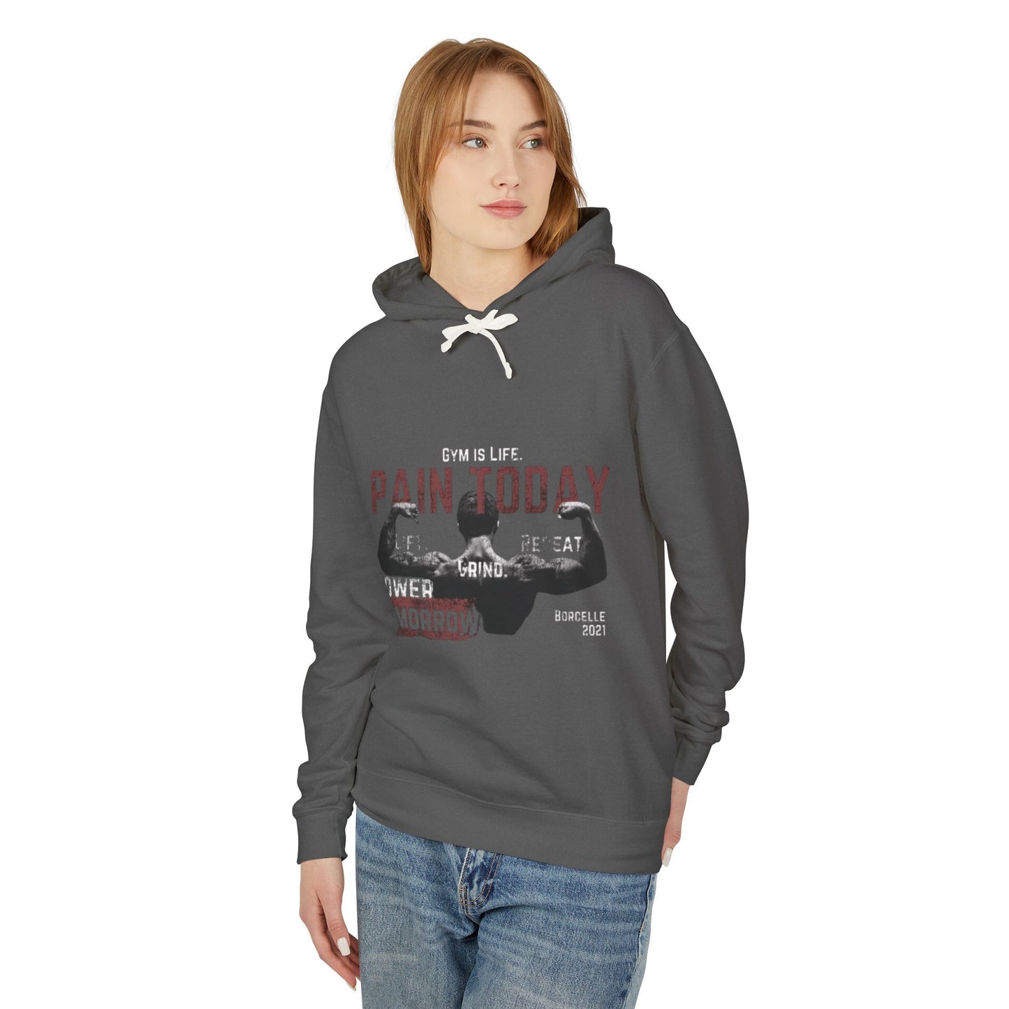 Motivational Unisex Hooded Sweatshirt - Gym Quotes & Power - The Boring New