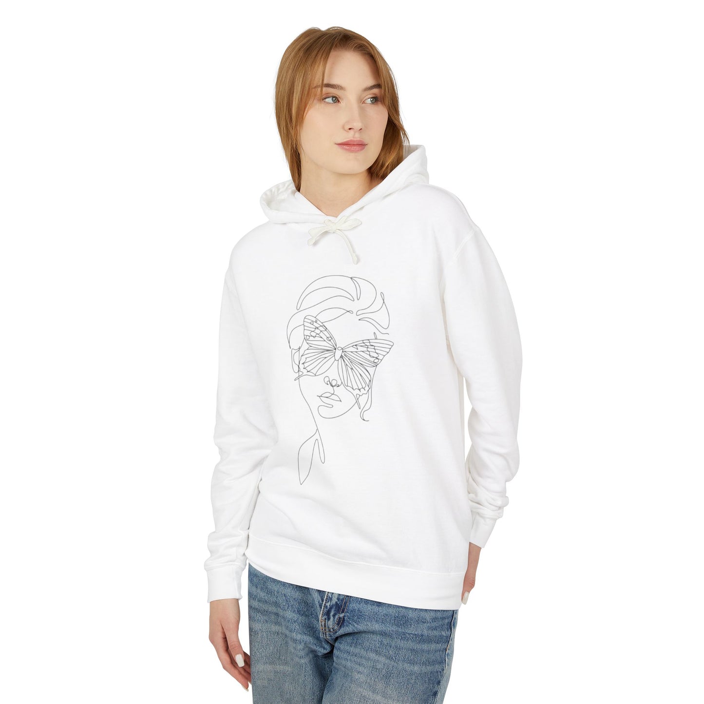 Chic Line Art Hoodie - The Boring New