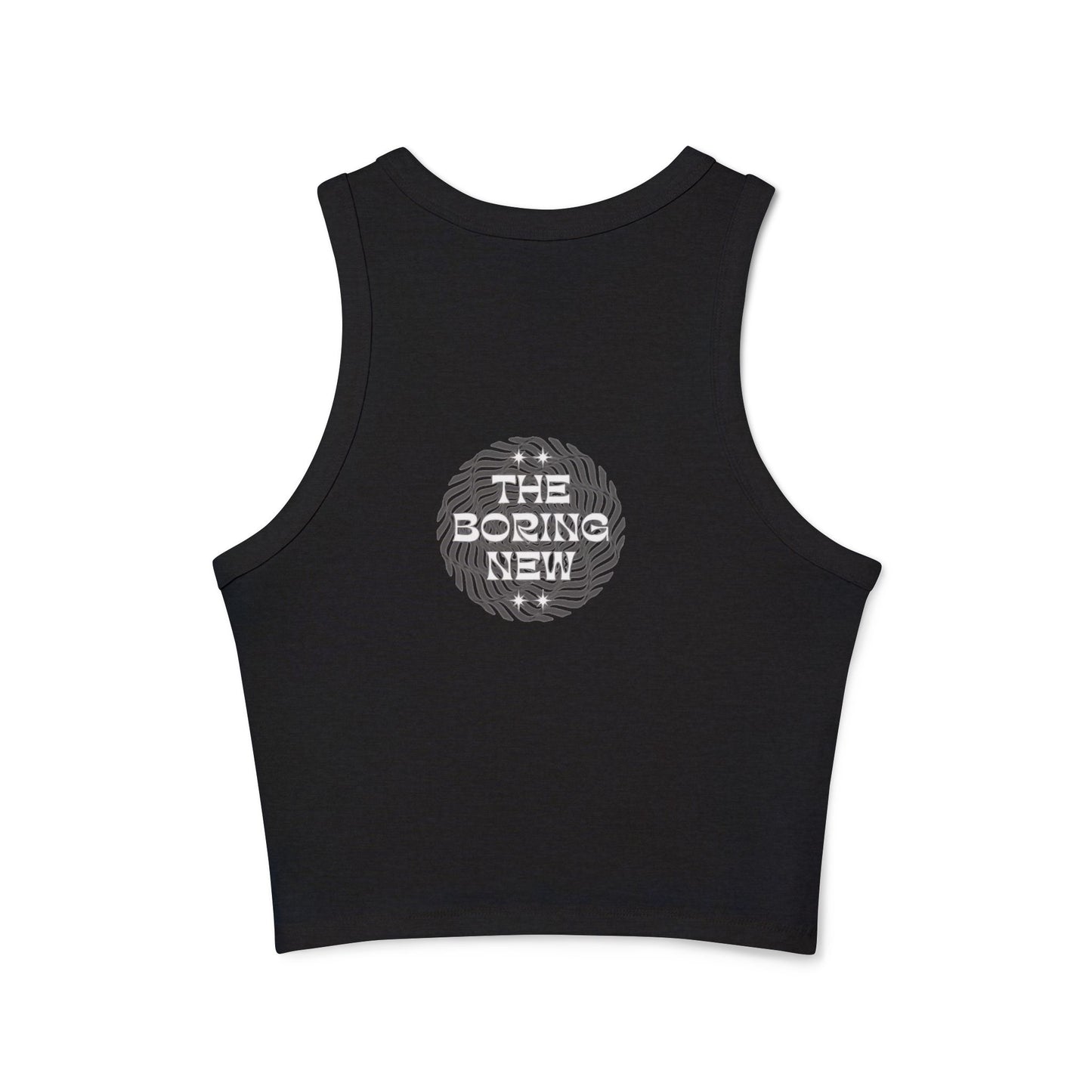 The Boring New Women's Micro Rib Racer Tank Top -