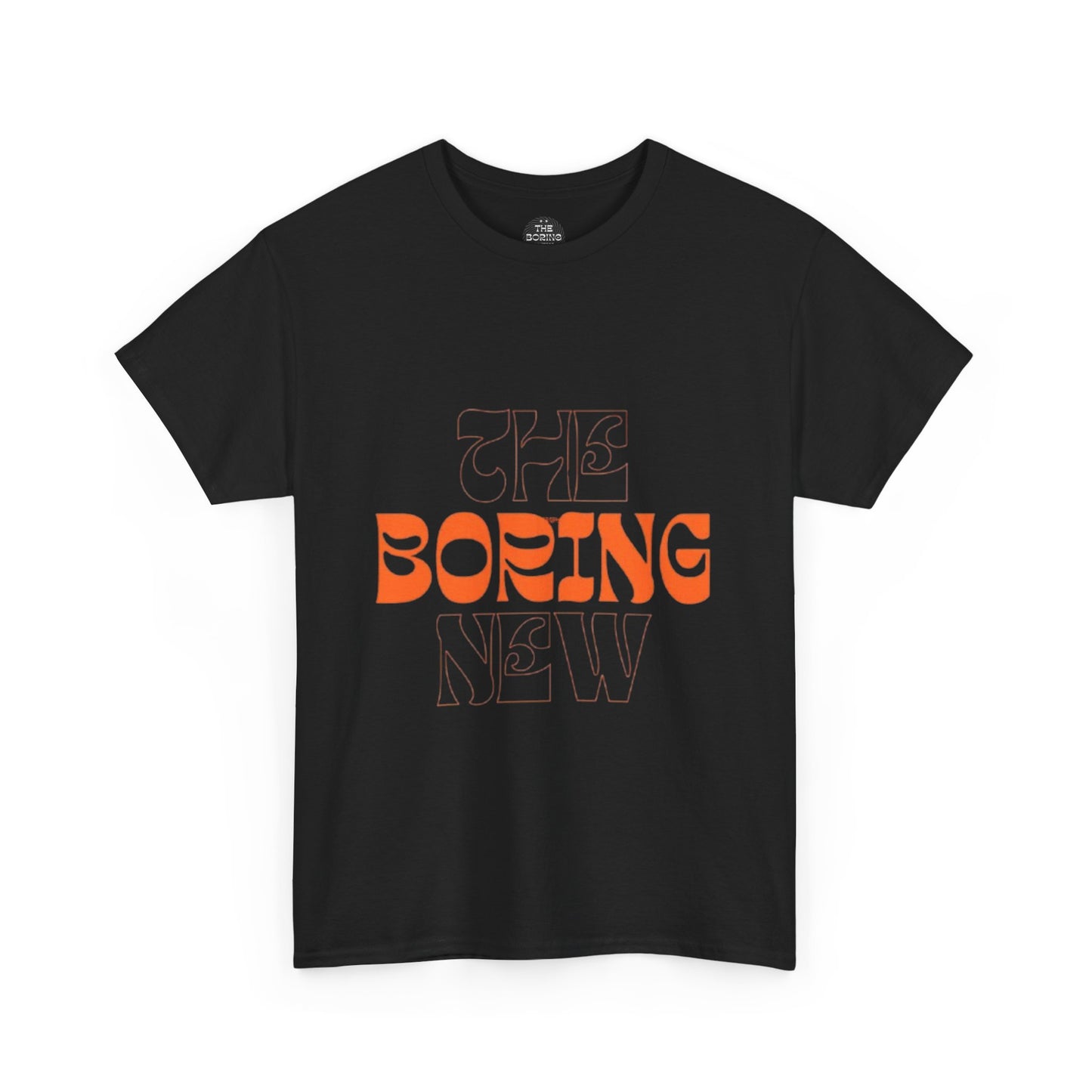 Unisex Heavy Cotton Tee - 'The Boring New' Retro Graphic T-Shirt