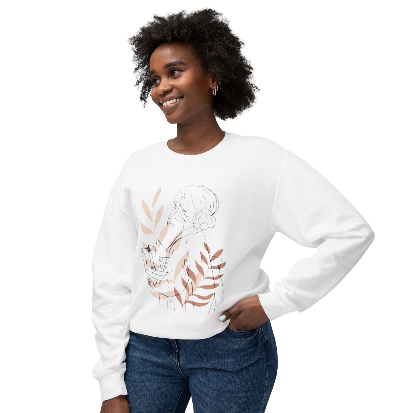 Minimalist Botanical Crewneck Sweatshirt - The Boring New