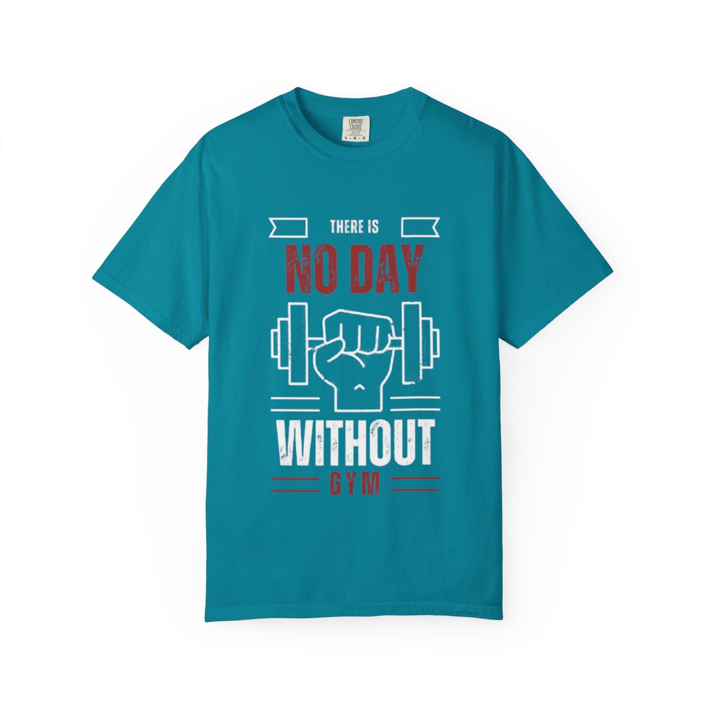 Gym Motivation T-Shirt - 'No Day Without Gym' - The Boring New
