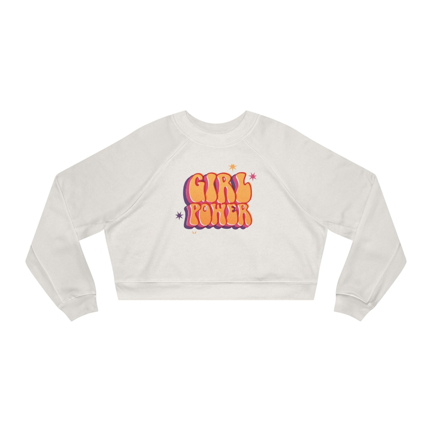 Girl Power Women's Cropped Fleece Pullover - The Boring New