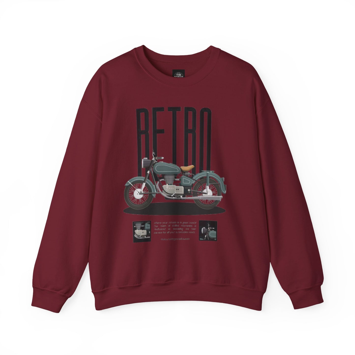 Retro Motorcycle Unisex Crewneck Sweatshirt - The Boring New