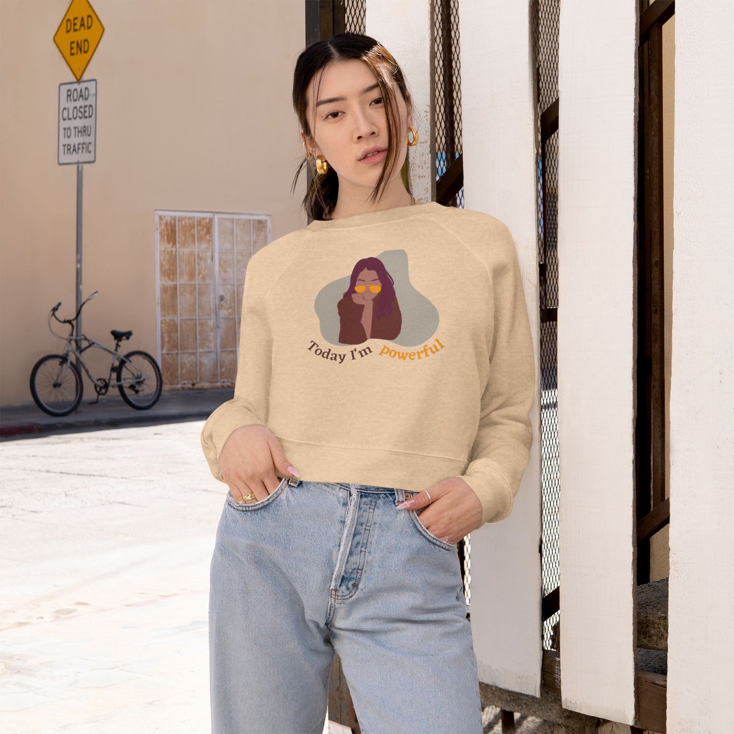 The Boring New Women's Cropped Fleece Pullover