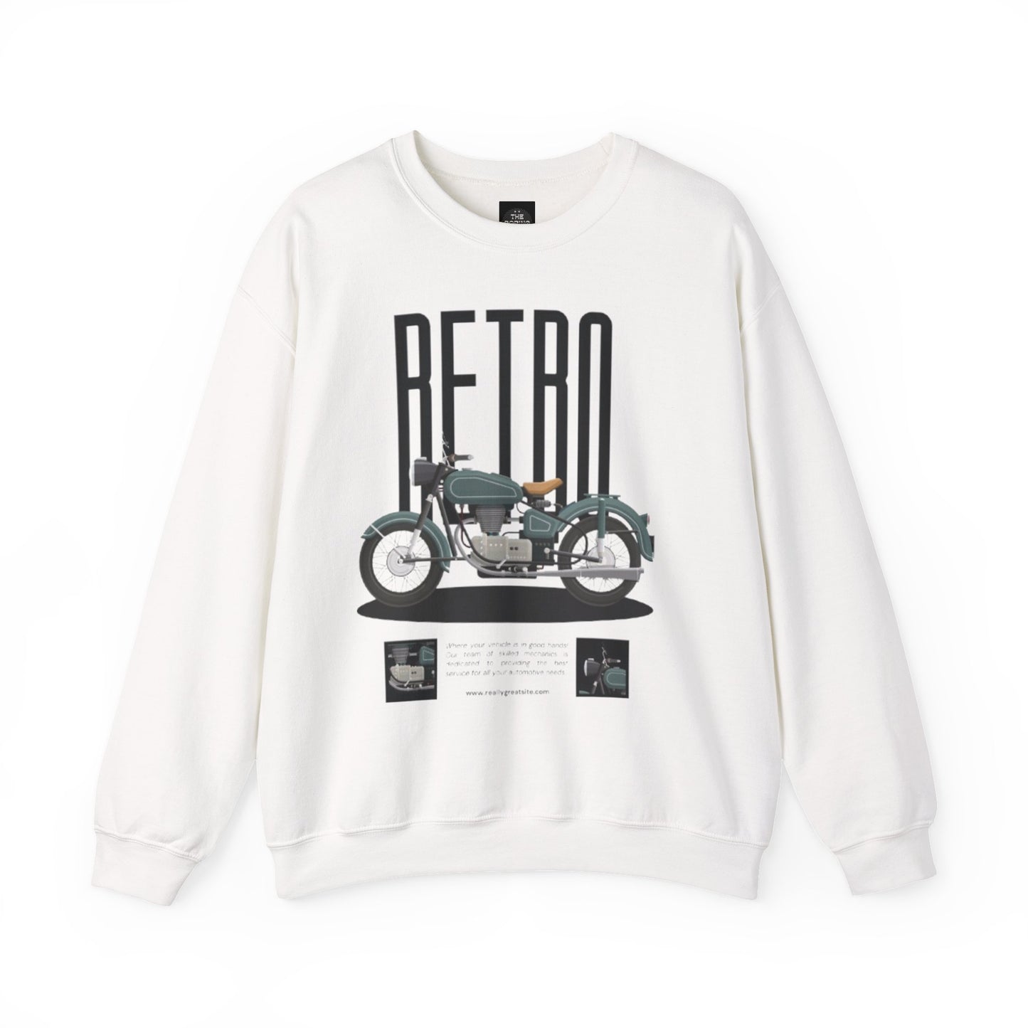 Retro Motorcycle Unisex Crewneck Sweatshirt - The Boring New