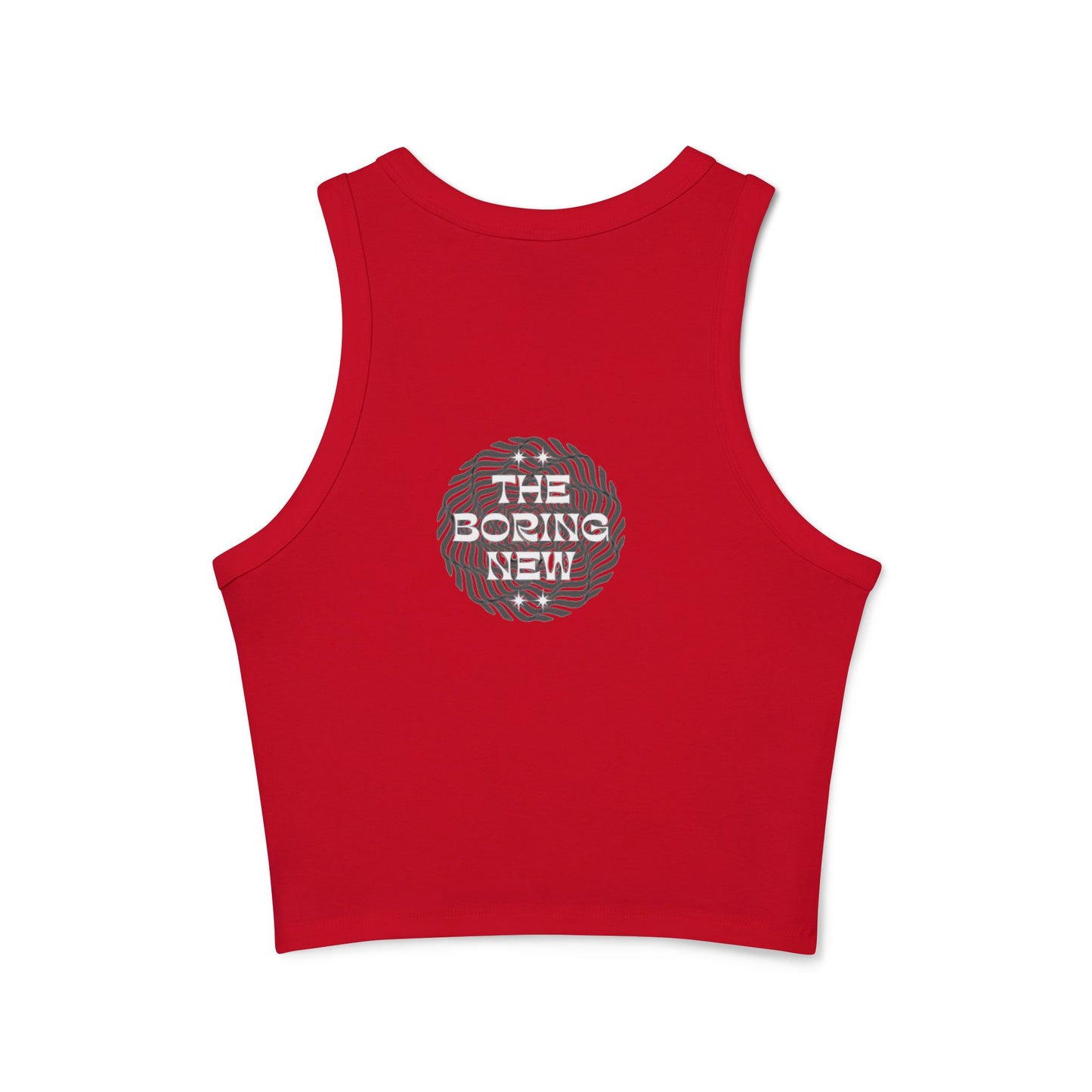 The Boring New Women's Micro Rib Racer Tank Top -