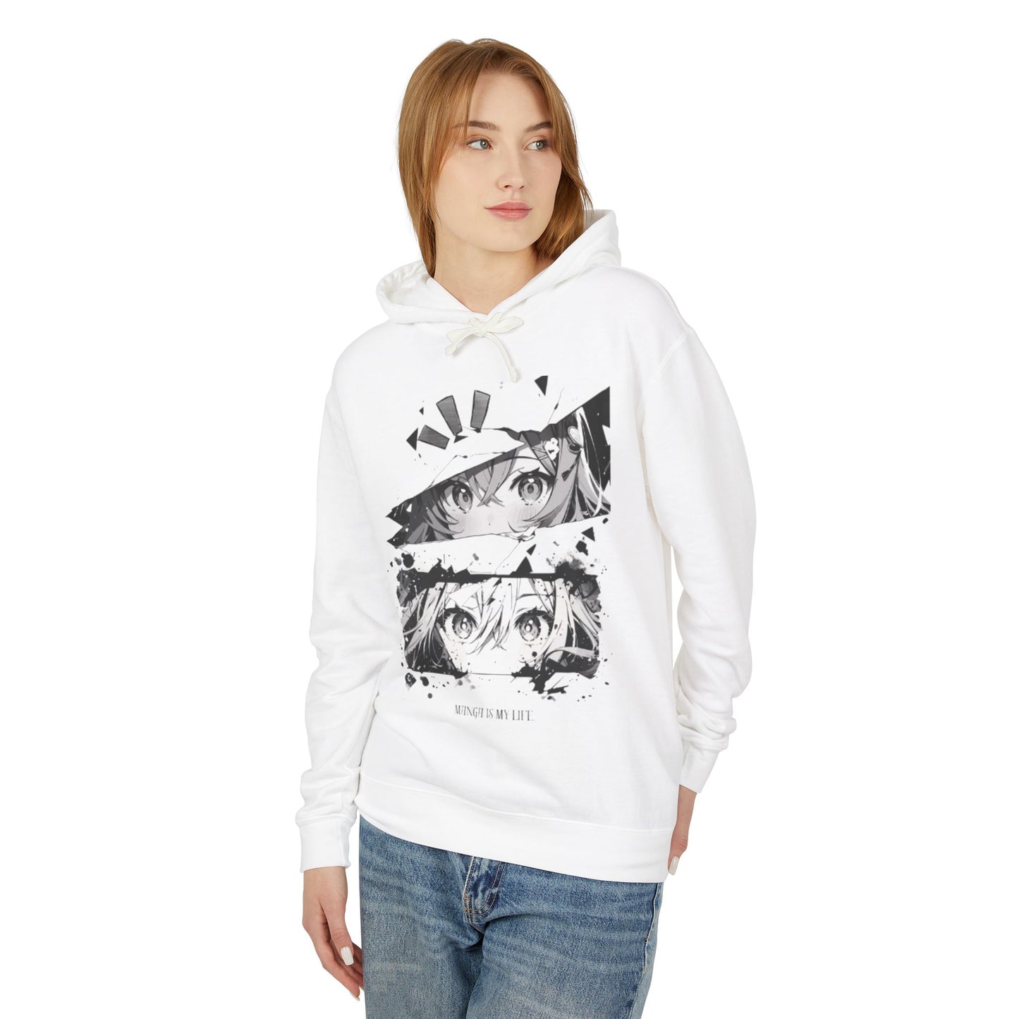 Unisex Lightweight Hoodie Anime Design - The Boring New