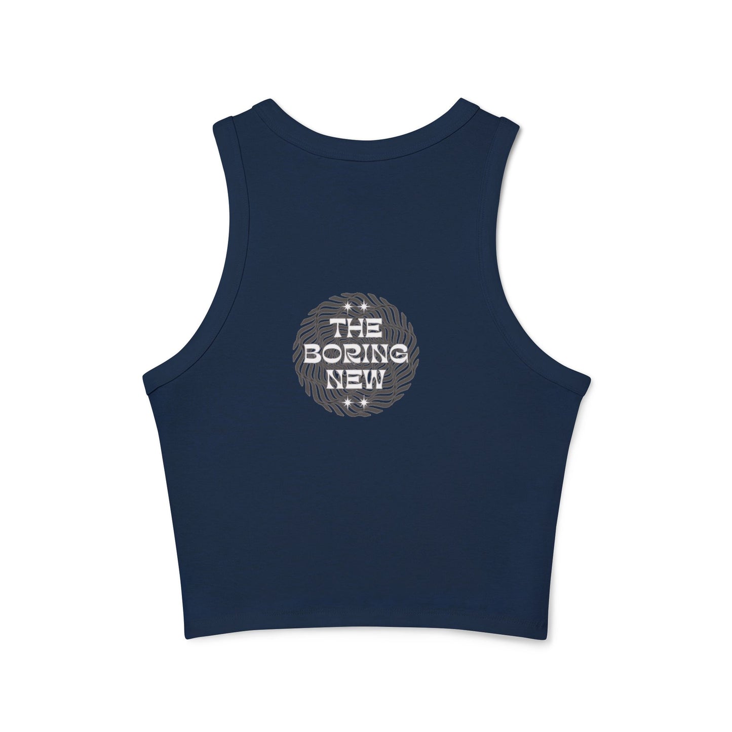 The Boring New Women's Micro Rib Racer Tank Top -
