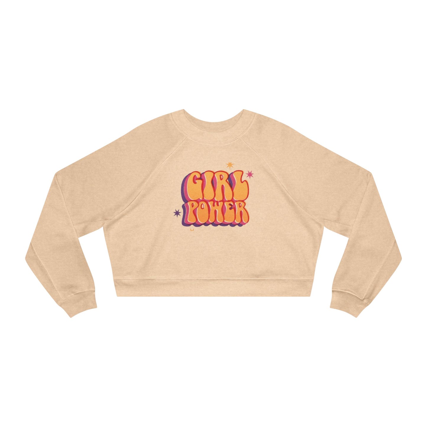 Girl Power Women's Cropped Fleece Pullover - The Boring New