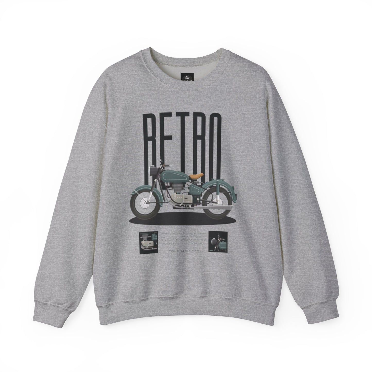 Retro Motorcycle Unisex Crewneck Sweatshirt - The Boring New