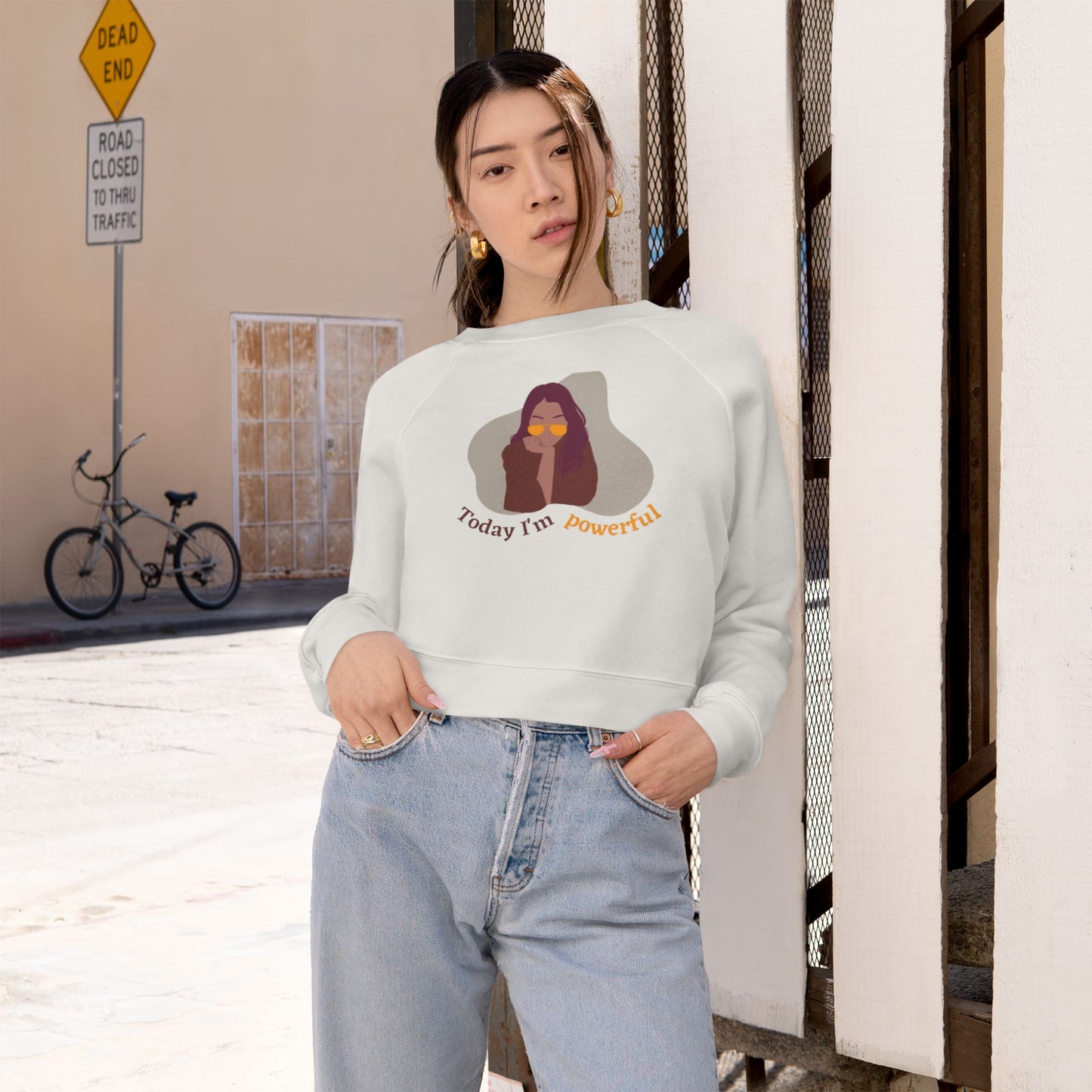 The Boring New Women's Cropped Fleece Pullover