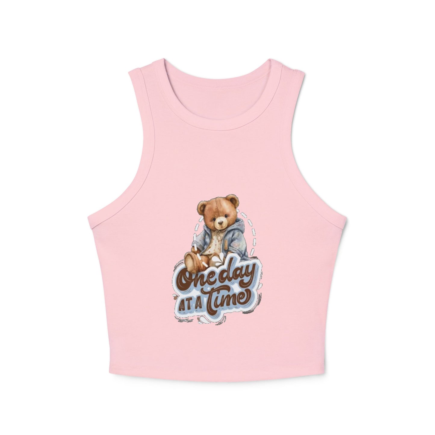Women's Micro Rib Racer Tank Top - Cute Casual Wear - The Boring New