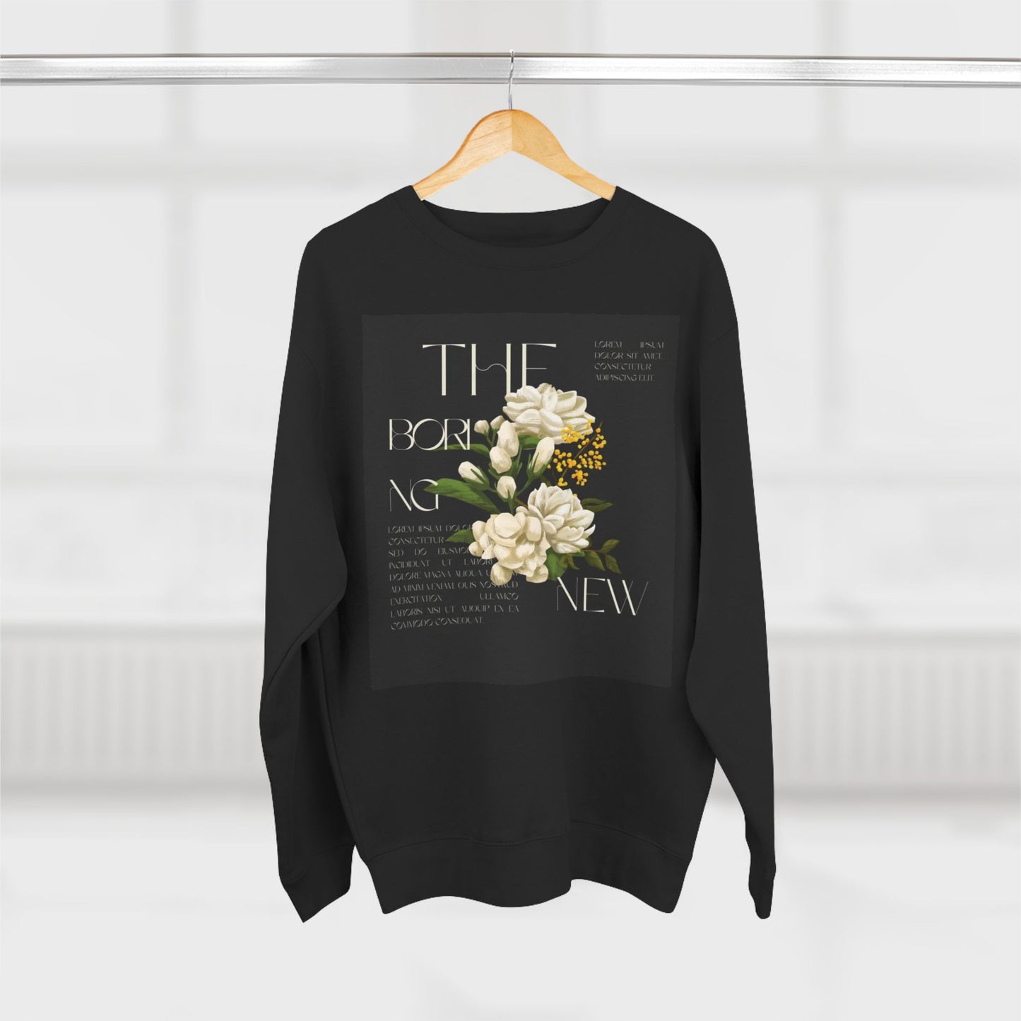 The Boring New Floral Art Unisex Crewneck Sweatshirt