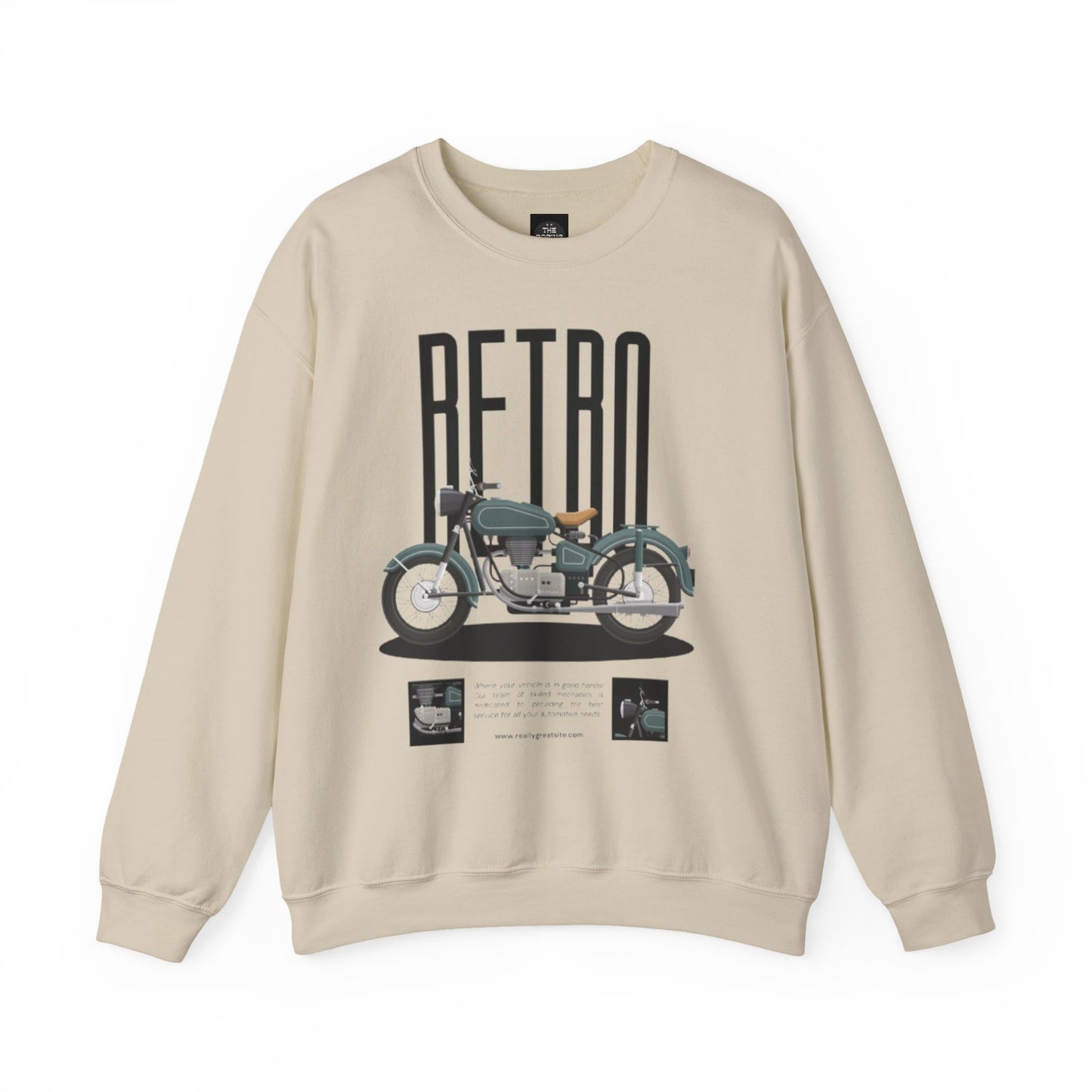 Retro Motorcycle Unisex Crewneck Sweatshirt - The Boring New