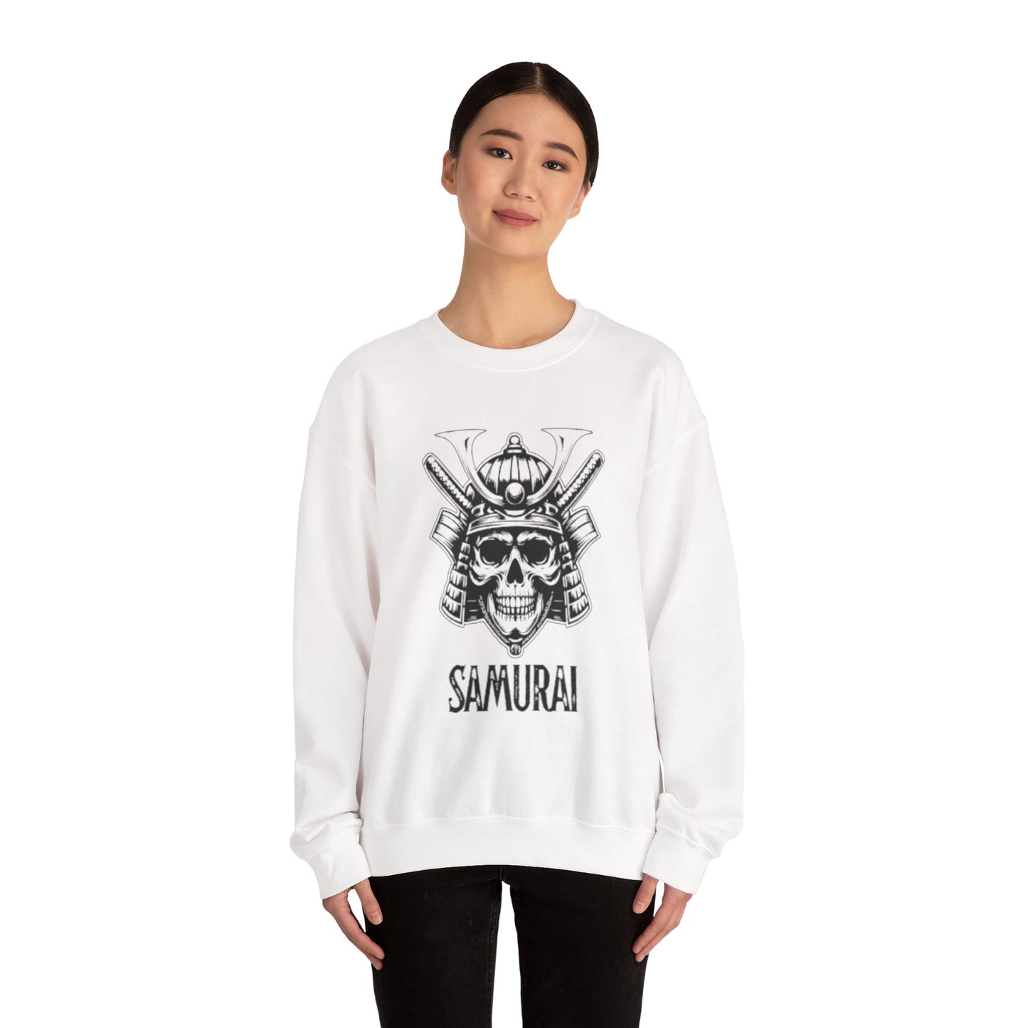 Unisex Samurai Skull Crewneck Sweatshirt - The Boring New
