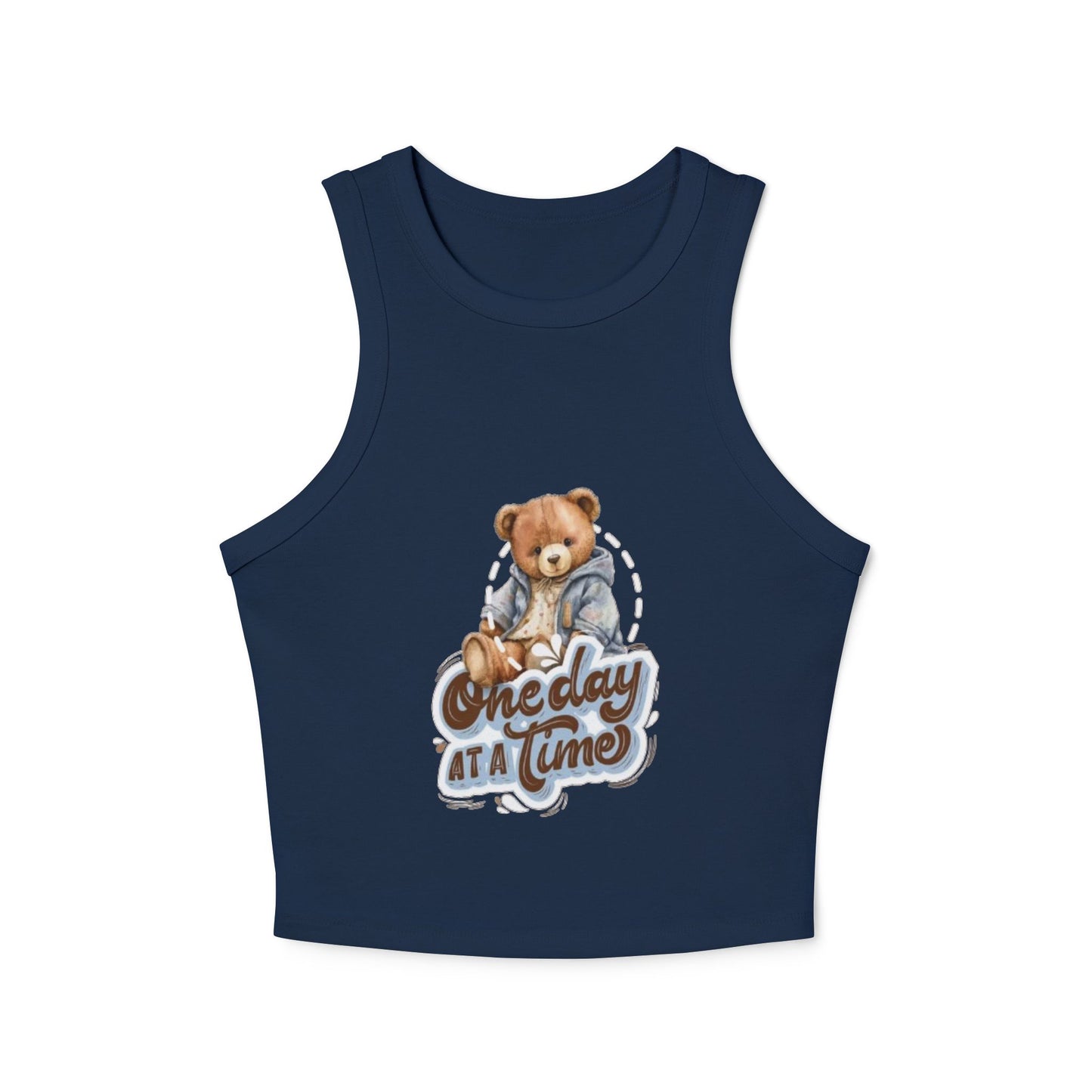 Women's Micro Rib Racer Tank Top - Cute Casual Wear - The Boring New