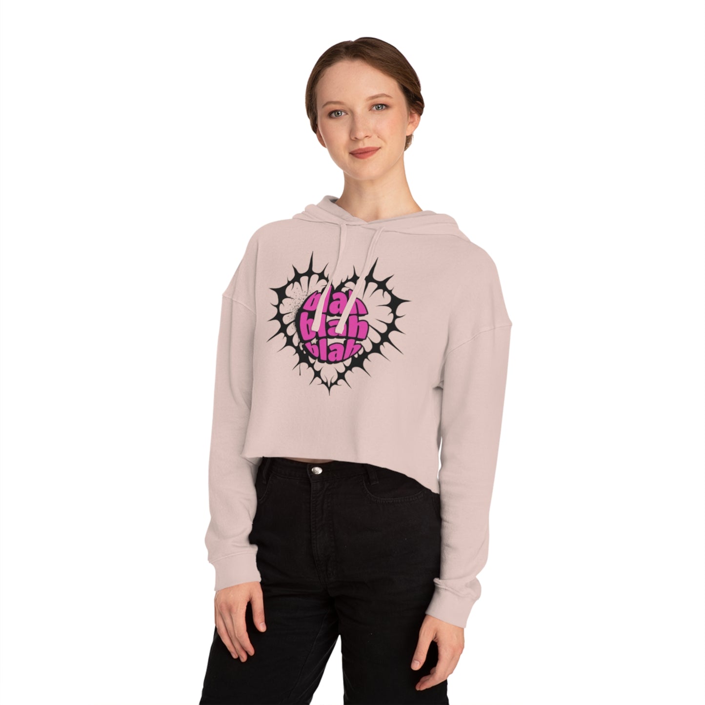 The Boring New Women’s Cropped Hooded Sweatshirt  - Stylish Trendy