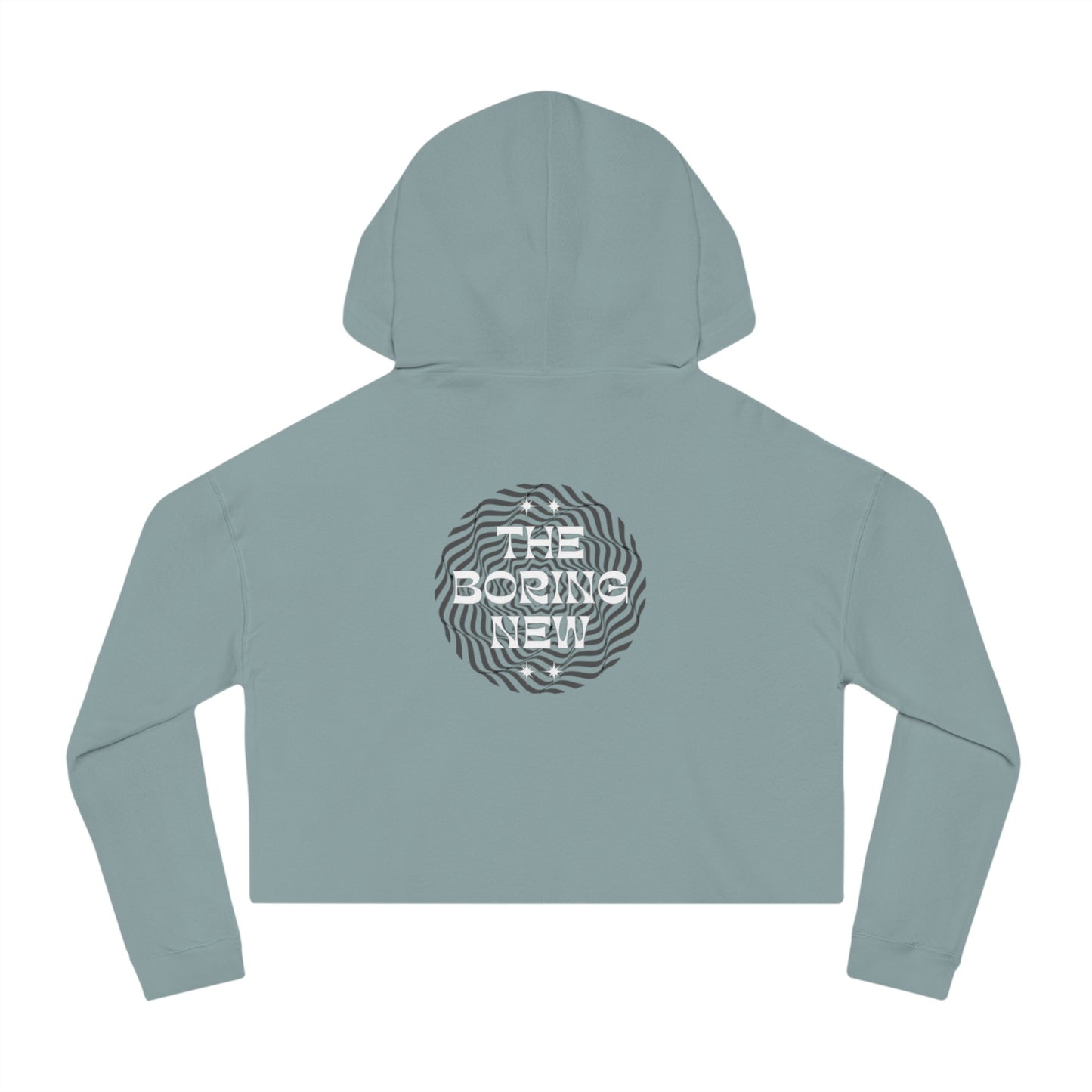 The Boring New Women’s Cropped Hooded Sweatshirt  - Stylish Trendy