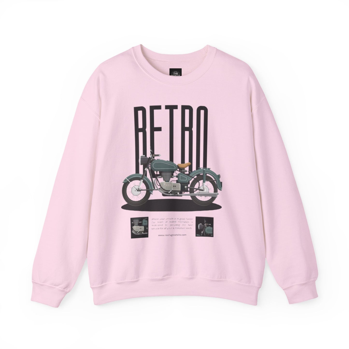 Retro Motorcycle Unisex Crewneck Sweatshirt - The Boring New