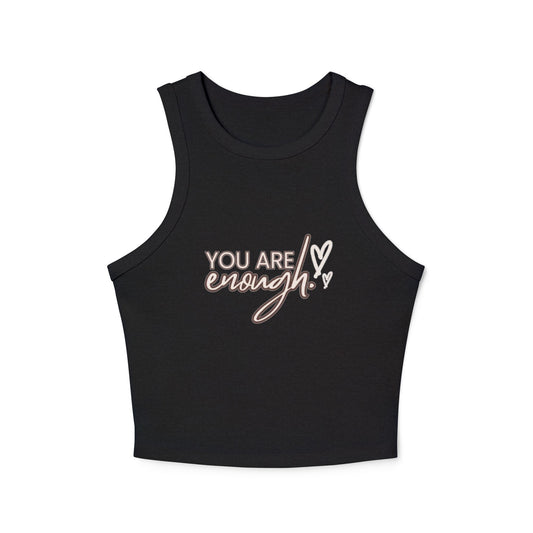 The Boring New Women's Micro Rib Racer Tank Top -