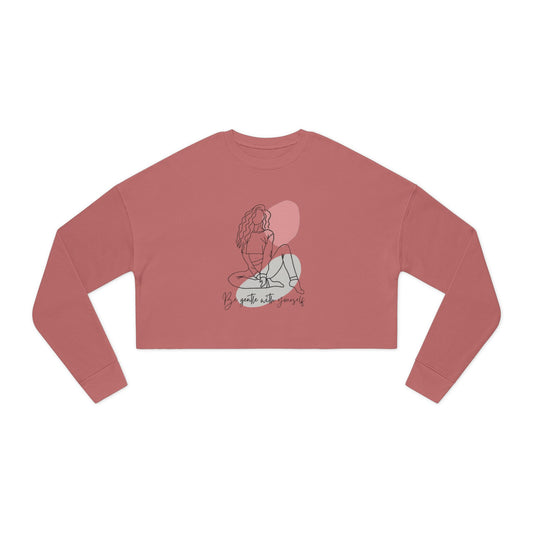 Cropped Sweatshirt - Be Nice to Yourself - The Boring New