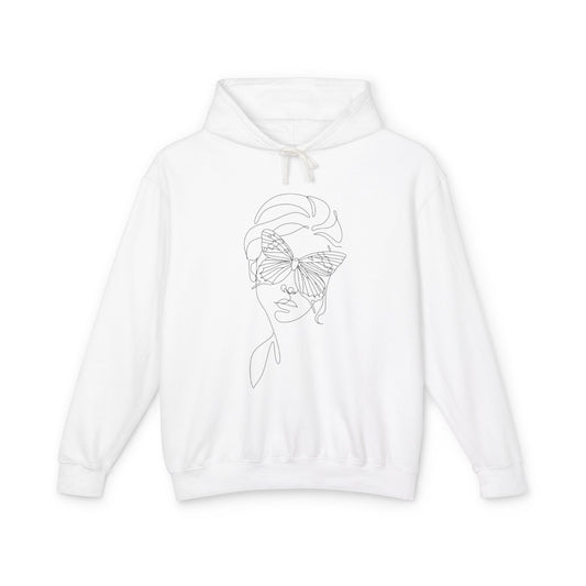 Chic Line Art Hoodie  - The Boring New