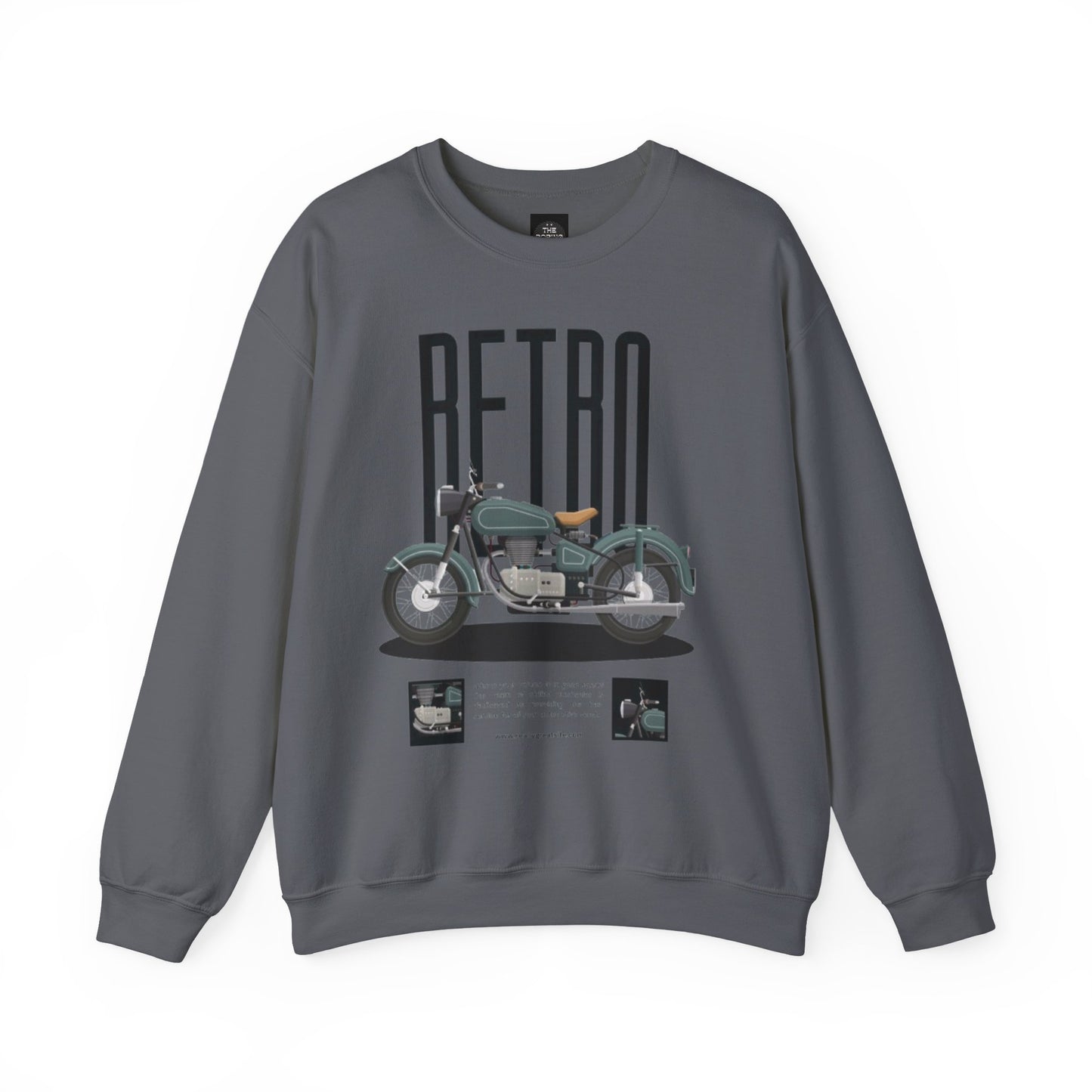 Retro Motorcycle Unisex Crewneck Sweatshirt - The Boring New