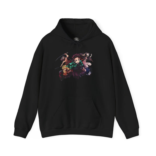 Demon Slayer Unisex Heavy Blend Hoodie - Cozy Anime Sweatshirt