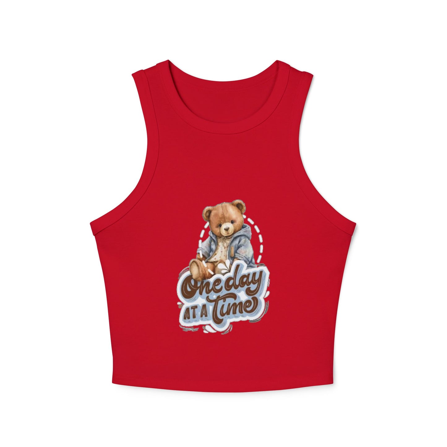 Women's Micro Rib Racer Tank Top - Cute Casual Wear - The Boring New