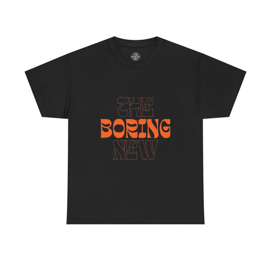 Unisex Heavy Cotton Tee - 'The Boring New' Retro Graphic T-Shirt