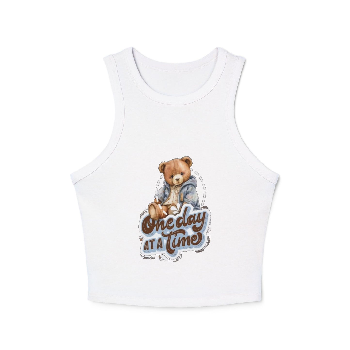 Women's Micro Rib Racer Tank Top - Cute Casual Wear - The Boring New