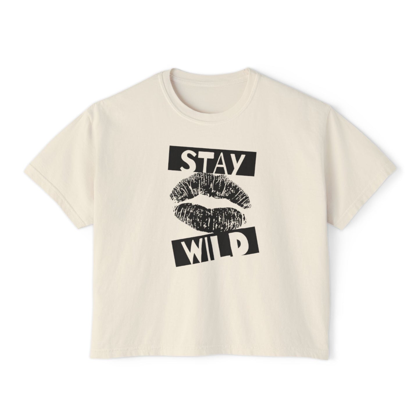 Stay Wild Women's Boxy Tee – The Boring New