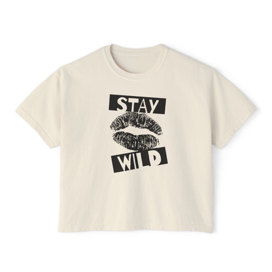 Stay Wild Women's Boxy Tee – The Boring New