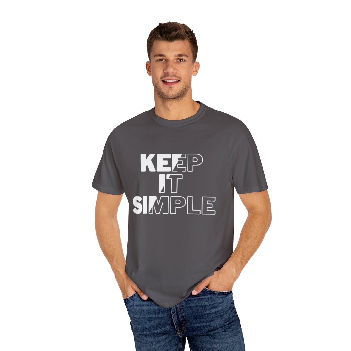 Keep It Simple Unisex Garment-Dyed T-Shirt The Boring New