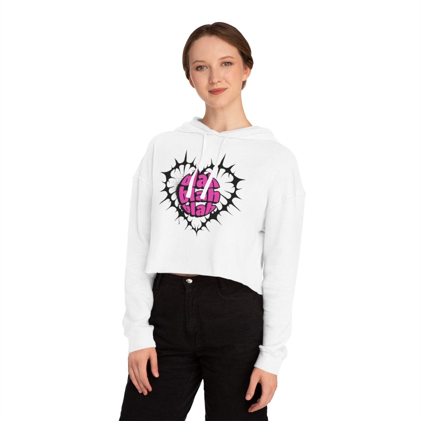 The Boring New Women’s Cropped Hooded Sweatshirt  - Stylish Trendy