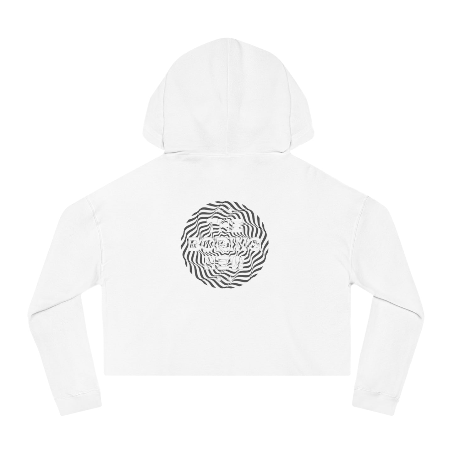 The Boring New Women’s Cropped Hooded Sweatshirt  - Stylish Trendy