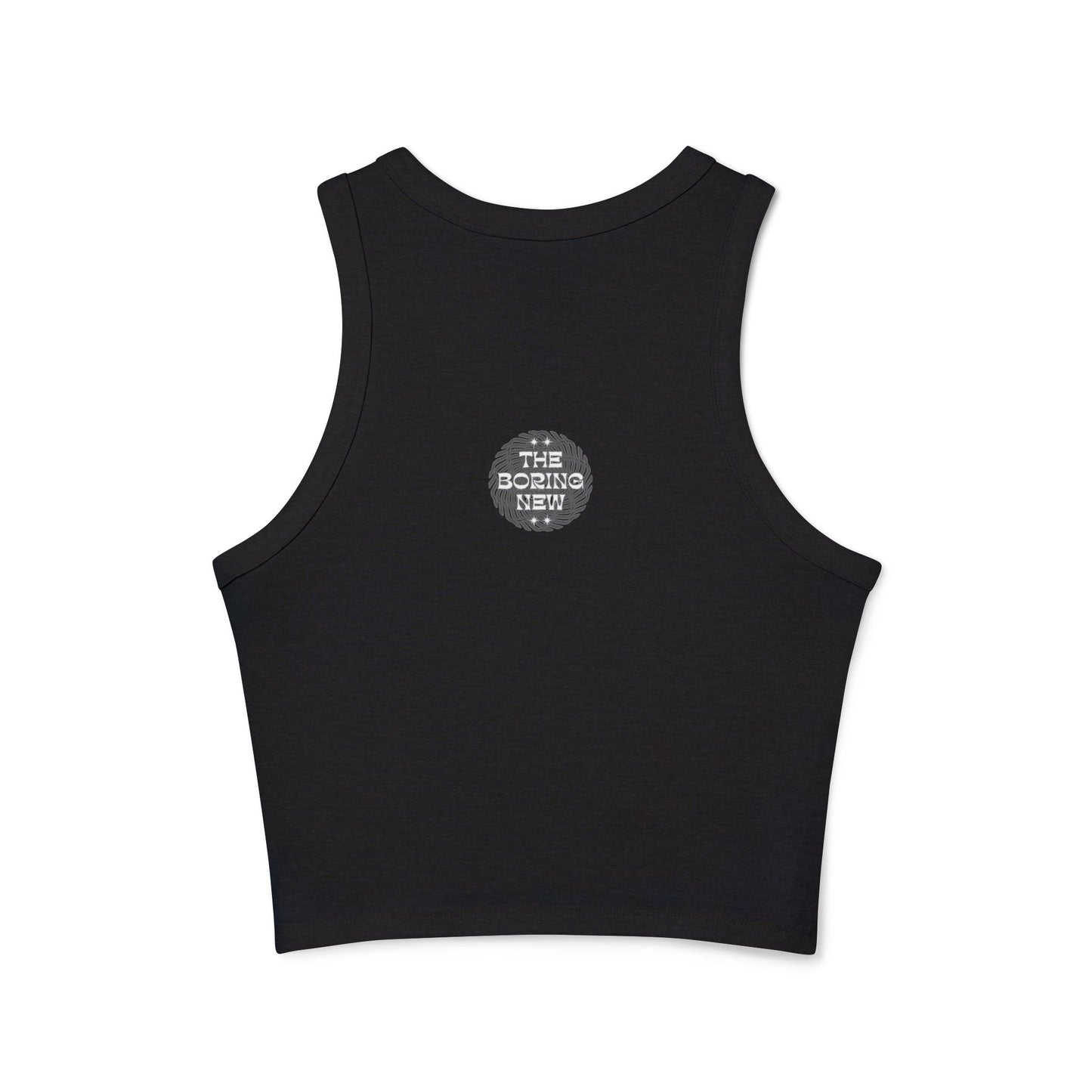 Trendy Women's Racer Tank Top - 'The Boring New' Design